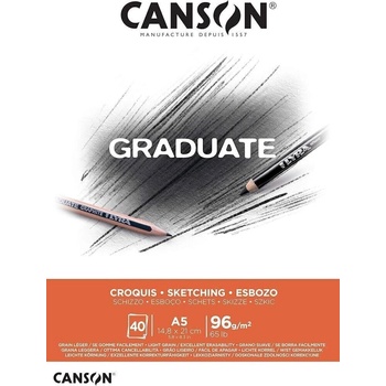 Canson Pad Graduate Sketching Скицник 40 A5 96 g (C400110361)