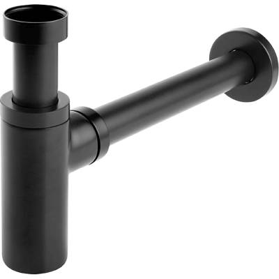 FERRO СИФОН rotondo ferro s282-bl 1 1/4" ф32 ОВАЛ БЕЗ ВИТЛО ЧЕРЕН (s282-bl)