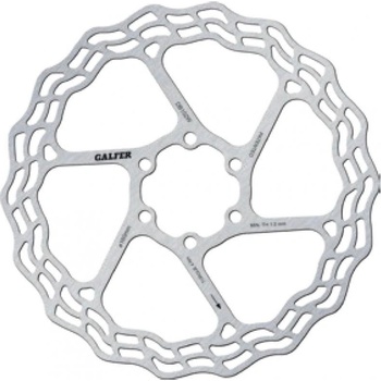 Galfer DB102W Fixed Wave 6 dier 160 mm strieborná