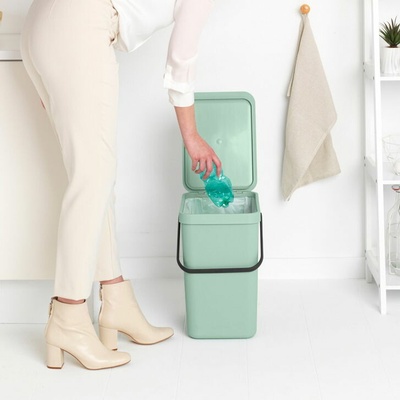Brabantia Sort & Go Waste Bin Jade Green 25 L
