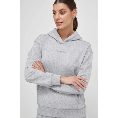 Calvin Klein Tepláková mikina Performance s kapucí 00GWS4W334 šedá