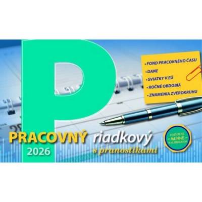 Stolový riadkový 23 x 14 cm Pracovný 2027