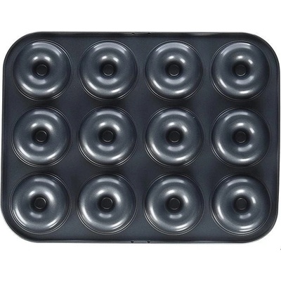 de Buyer forma 4712.12 na mini savariny nebo donuty 12 ks nepřilnavý povrch 34,3x26,2x2,2cm 7cm