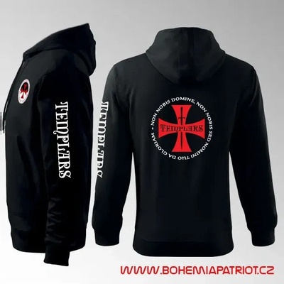 mikina s kapucí Templář 2MZ černá