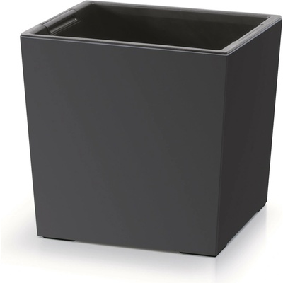 PROSPERPLAST Kvetináč URBI SQUARE LOW 30cm antracit