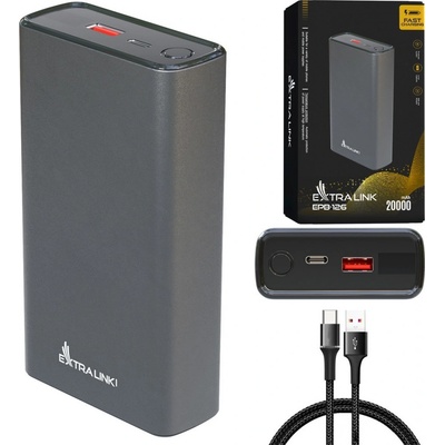 Extralink EPB-126 20000 mAh Silver