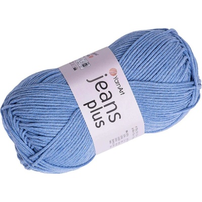 Pletací příze Gina / Jeans Plus 100 g Varianta: 32 (15/749) modrá nebeská, Balení: 1 ks 44659/90497/271952