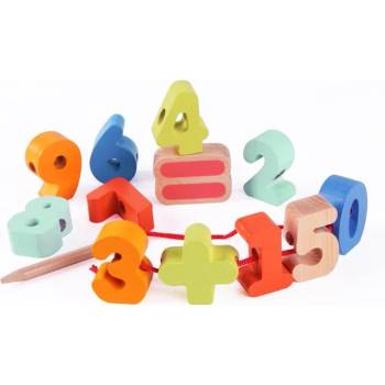 Classic World Дървени цифри за нанизване (53795)
