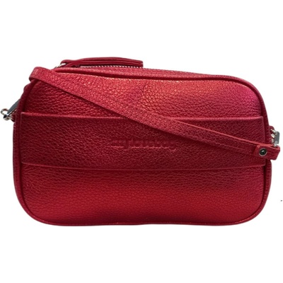 My Love bag kožená 3v1 metalíza červená
