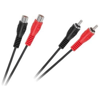 Kábel 2 x RCA zástrčka - 2 x RCA zásuvka 5m