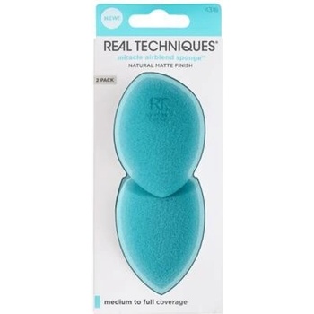 Real Techniques Sponge+ Miracle Airblend pěnový aplikátor na make-up 2 ks