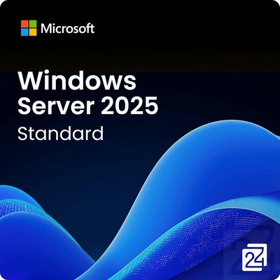 MICROSOFT Win Svr Std 2025 64Bit ENG 1pk OEM DVD 16 Core EP2-25187 – Zboží Mobilmania