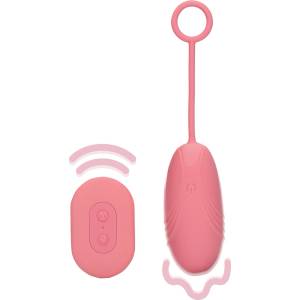 Loveline Ultra Soft силиконово вибрационно яйце с дистанционно управление - Розова Арабеска