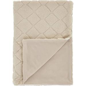 Catherine Lansfield Бежово одеяло от микроплюш 130x170 cm Cosy Diamond - Catherine Lansfield (DS/55599/W/130170/NT)