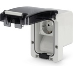 SCAME Контакт шуко 16a за открит монтаж с детска защита ip66 при (137.6507)