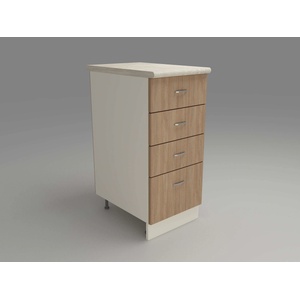 DST Кухненски модул MK-43 dst, 900/400/600-480, бежово и дъб амбер