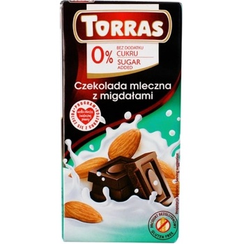 Torras mliečna čokoláda s mandľami 75g