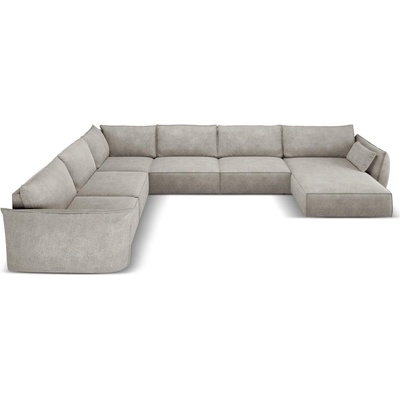 Mazzini Sofas rohová pohovka Vanda svetlo sivá
