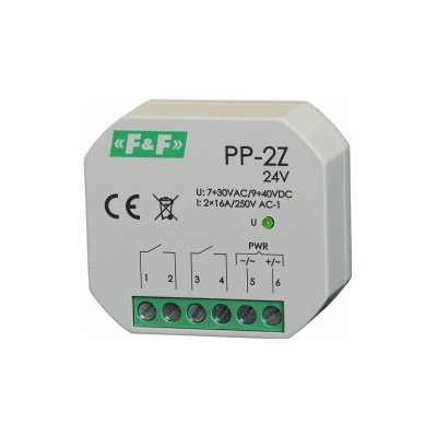 F&F Elektromagnetické relé 2Z 16A P/T - PP-2Z 24V