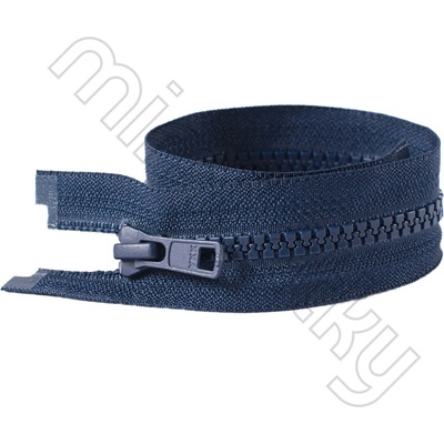 Zip kostěný dělitelný VISLON® modrá tmavá 30 cm YKK