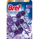 Dezinfekčné prostriedky na WC Bref Color Aktiv tuhý WC blok Lavender 3 x 50 g