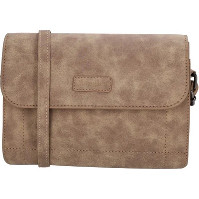 Tmavohnedá elegantná crossbody kabelka "Eterna"