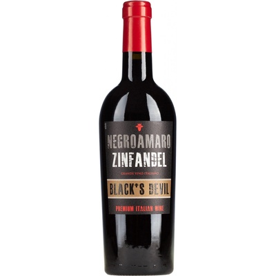 Contri Black's Devil Zinfandel-Negroamaro Puglia červené 15% 0,75 l (čistá fľaša)