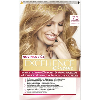 L'Oréal Excellence Creme Triple Protection 7.3 blond zlatá