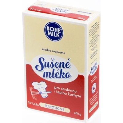 Bohemilk, Sušené mléko plnotučné 400 g – Zboží Dáma