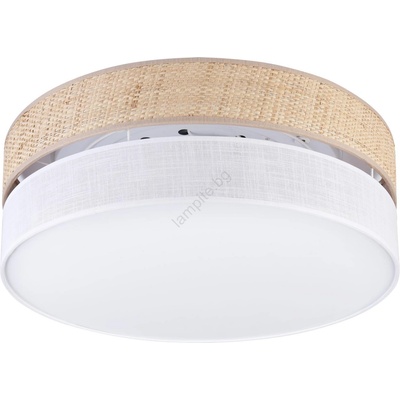 LAMKUR Плафон SIRJA BOHO 2xE27/15W/230V Ø 45 см бежово/бяло (LA59730)