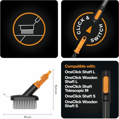 Fiskars kartáč na spáry OneClick 1080697