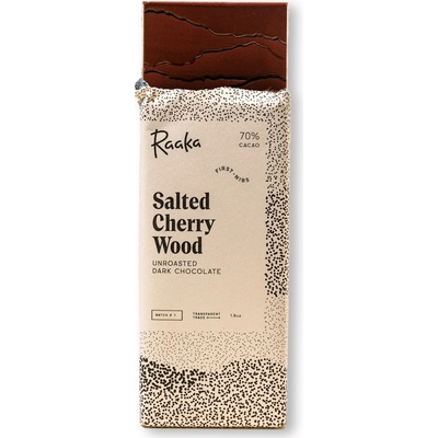 Raaka 70% hořká čokoláda Salted Cherry Wood 50 g