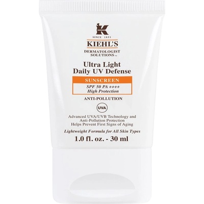 Kiehl's Ultra Light Daily UV Defense ултра лек защитен флуид за всички видове кожа, включително и чувствителна SPF 50+ 30ml