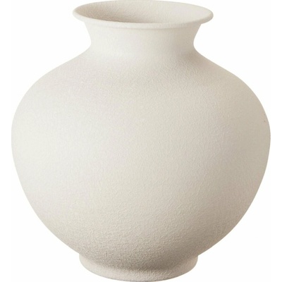 HOMESTYLING Kovová váza 23 cm, biela