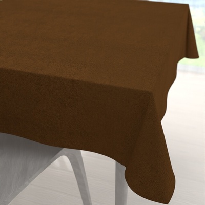 Biante Štvorcový obrus/imitácia brúsenej kože Alcantara ALC-017 Hnedý hrdzavý 40x40 cm