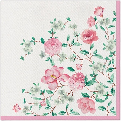 PAW Ubrousky Airlaid Pink Season 40x40cm