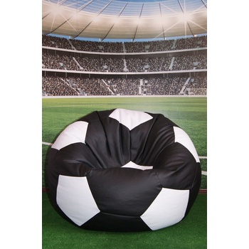 Jaks sedací vak XXXL futbalová lopta 100x100x60cm čierno-biela