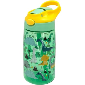 Nerthus 450 мл детска бутилка от тритан с дръжка декор ДИНОЗАВРИ от Nerthus