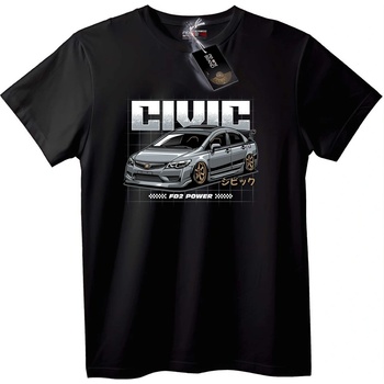 NOONEBRAND Тениска Honda Civic FD2 - 6XL, White