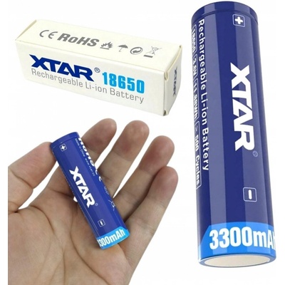 Xtar 18650 3300mAh Li-ion 3,7V s ochr. obvodem – Zboží Dáma