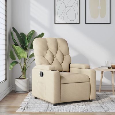 vidaXL 372488 Polohovací krémové textil