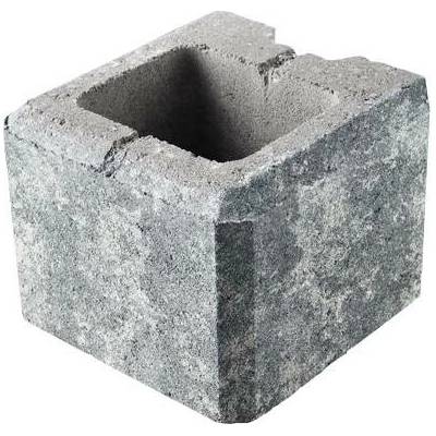 DITON Zdící tvarovka VISO Velikost: 20 x 20 x 15, Varianta: Viso koncový poloviční melír marmo, Povrch: standard