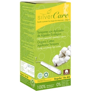 Silver Care Органични тампони с апликатор Silver Care - Normal, 16 броя
