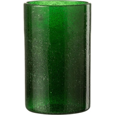Drink Zelená sklenička s bublinkami Long Lisboa Ø8*13cm J-Line by Jolipa 500 ml