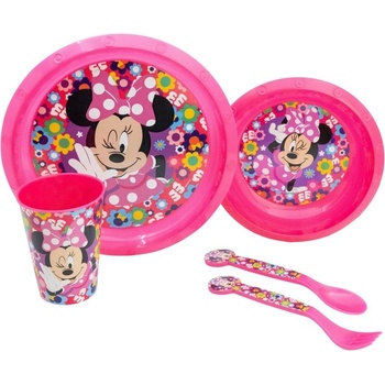Stor Комплект за хранене Stor - Minnie Bold Florals, 5 части (81215)