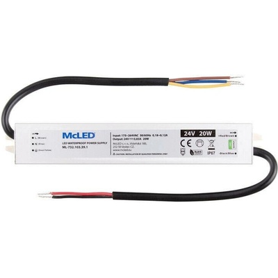 LED napájecí zdroj McLED 24VDC 0,83A 20W ML-732.103.39.1