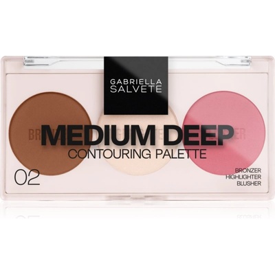 Gabriella Salvete Contouring Palette контурираща палитра за лице цвят 02 Medium Deep 9 гр