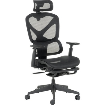 Bittel Работен стол Carmen COLMAR, до 120кг. макс тегло, мрежа, ергономичен, полипропиленова база, Tilt tension механизъм, регулируем люлеещ механизъм, газов амортисьор, лумбална опора, черен (bt-3520560)