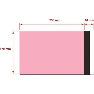 PLASTOVÉ OBÁLKY 170x250 mm růžové od 10 ks