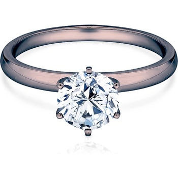 SAVICKI Годежен пръстен savicki: черно злато, диамант